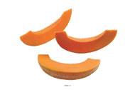 Tranches de Melon artificiel en lot de 3 Plastique soufflé L 180x40 mm