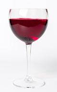 Verre de vin rouge en plastique et résine H 185 mm