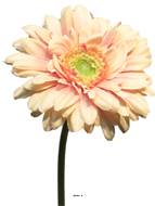 Gerbera artificiel, H 48 cm Rose pâle - BEST