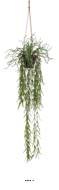 Cactus Rhipsalis artificiel en pot suspendu L 80 cm, D 30 cm