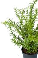Romarin artificiel, herbe aromatique, en pot H 35 cm, D 28 cm