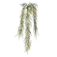 Chute de fougère asparagus artificielle L 72 cm vert