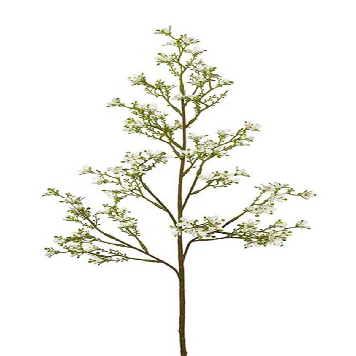 artificielles Jasmin factice en piquet H 77 cm Superbe branche fleurie Crème