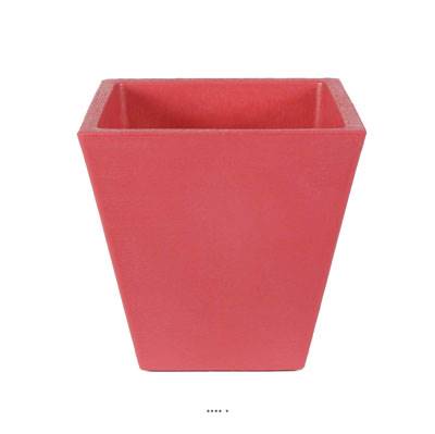 Bac LEA Fuschia L 40 X H 40 CM Cubique évasé intérieur / extérieur