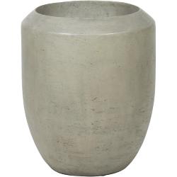 Bac en Polystone Lounge Ext. Colonne ronde D 47 x H 55 cm Gris ciment