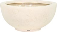 Bac en Polystone Landi Ext. Bol D 40 x H 18 cm Creme