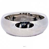 Bac acier inoxydable Ø 40 cm H 11 cm Ext. bol argent