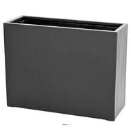 Jardinière haute en fibre de verre H 60 cm Noir