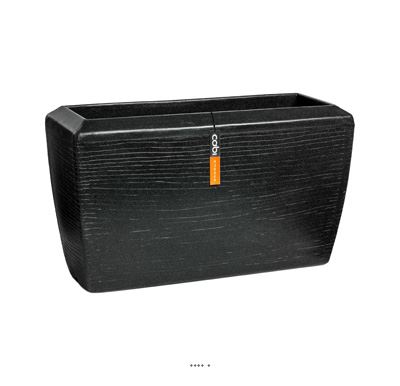 Jardinière Arc en matières recyclées Noire 40 cm H 60 cm