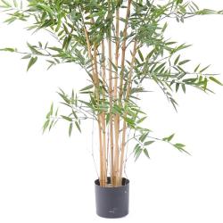 Bambou artificiel en pot special UV pour extérieur H 120 cm Vert
