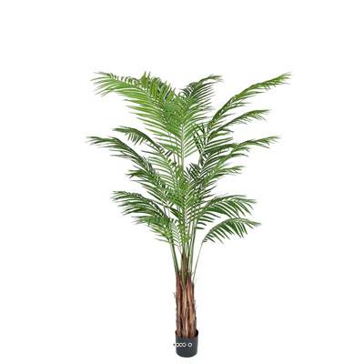 Palmier Areca artificiel H 210 cm sur tronc en pot