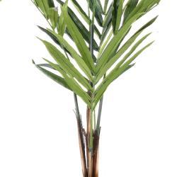 Palmier Kentia artificiel en pot tronc semi-naturel H 120 cm 6 palmes