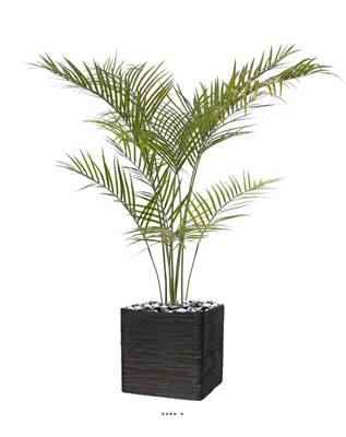 Palmier areca artificiel pour extérieur H 165 cm grandes palmes
