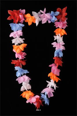 Guirlande de pétales artificiels Multicolore L150 cm 60 pétales D12 cm