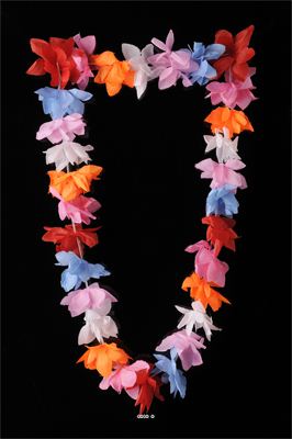 Guirlande de pétales artificiels Multicolore L150 cm 60 pétales D12 cm
