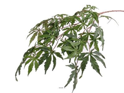 Branche Acer Erable artificielle 70 cm 36 feuilles Vert FEU RETARDANT