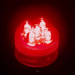 Led 5 points Rouge submersible réutilisable 2 piles incluses incluses