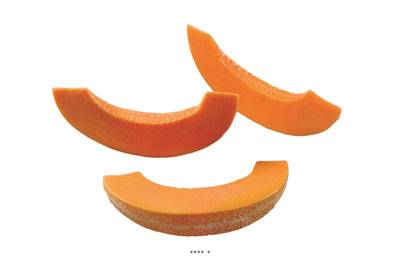 Tranche de Melon artificiel en lot de 3 Plastique soufflé L 180x40 mm