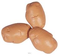 Pomme de terre artificielle Petite X 3 Plastique soufflé L 75x45 mm