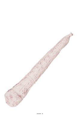 Saucisson Rosette artificiel long blanc Plastique soufflé L 490x80 mm