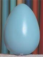 Œuf bleu artificiel en Plastique soufflé H 30x20 cm