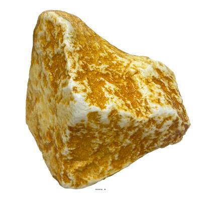 Pierre artificielle jaune type gros en Plastique soufflé L 180x130 mm