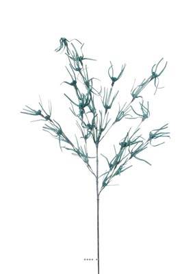 Branche de feuillage déco artificiel H 79 cm Mousse PU Bleu