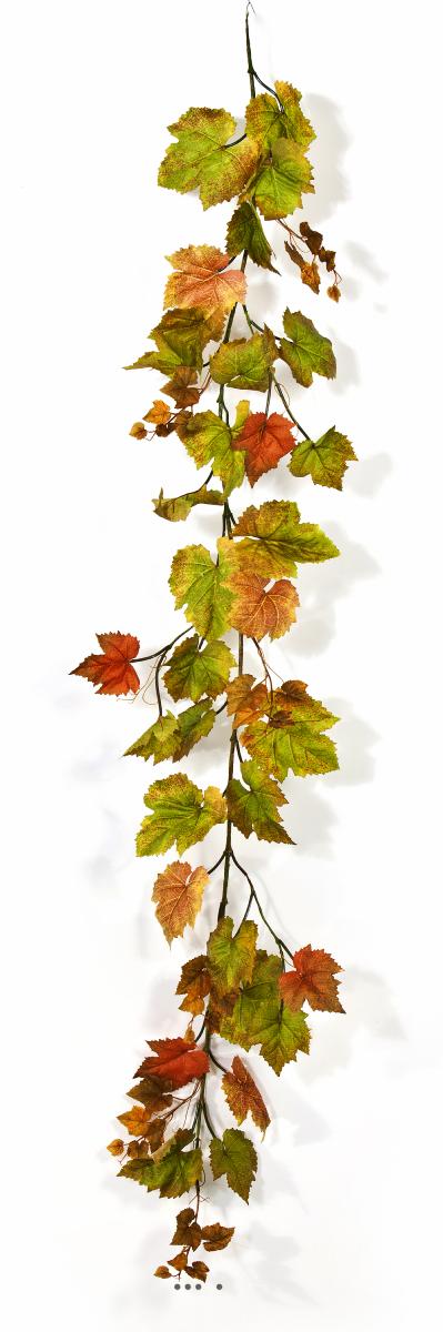 Guirlande de feuilles de Vigne artificielles couleurs d'automne
