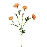 Marguerite artificielle en tige H 60 cm 4 têtes Rose saumon