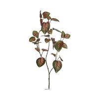 Tige de coleus artificielle, H 94 cm, L26 cm Vert-rose