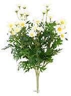 Marguerite Anthemis Artificielle Blanche en Piquet – H 40 cm – 18 Fleurs