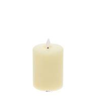Bougie Cylindrique Cire Ivoire – D 7,5 cm x H 10 cm – finition lisse brillante