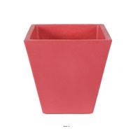 Bac LEA Fuschia L 45 X H 46 CM Cubique vas intrieur / extrieur