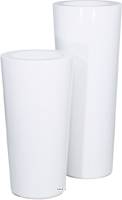 Bac fibres de verre robuste et revêtement gelcoat qualité marine Ø 48 cm H 91 cm Ext. colonne blanc glossy