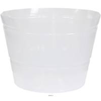 Liner pour plantation facile silicone  35 cm H 25 cm Int. rond transparent