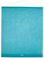 Tenture de Salle uni Turquoise en tissu non tissé 80 cm X 12 m