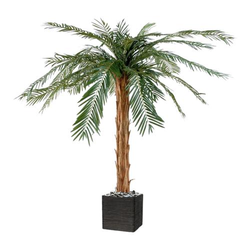 Palmier Artificiel Cycas en pot tronc Haut H 120 cm Vert