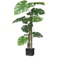 Philodendron artficiel 10 grandes feuilles en pot H 160 cm