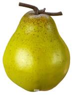 Poire fruit artificiel H 9 cm et 8 cm Superbe poire conference