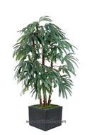 Palmier Raphis new artificiel H230 cm 1353 feuilles multitroncs en pot