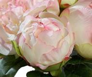 Bouquet de superbes Pivoines Rose artificielles Hauteur 20 cm Top