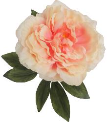 Pivoine artificielle Rose tendre H 63 cm très belle tête