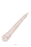 Saucisson Rosette artificiel long blanc Plastique souffl L 490x80 mm