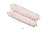 Saucisson Sec artificiel en lot de 2 en Plastique souffl L 400x90 mm