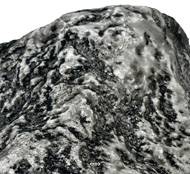 Pierre artificielle grise petite en Plastique soufflé L 100x110 mm