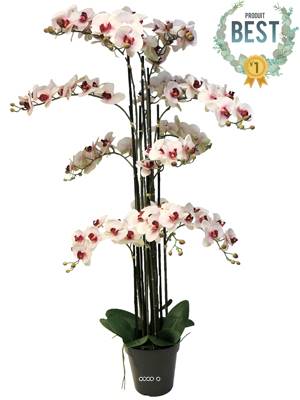 Orchidée Phalaenopsis factice Top Qualité & pot H140cm Rose-pâle-BEST
