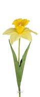 Jonquille artificielle fleur des champs en tissu H 60 cm D 13 cm