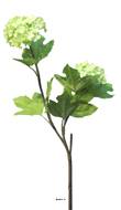 Branche de Viorne artificielle, 2 têtes, H 50 cm Vert - BEST