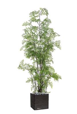 Fougère adiantum artificielle sur pied, en pot, H 180 cm, D 70 cm