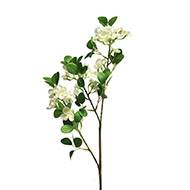 Branche de seringat artificiel H 89 cm 3 ramures  Blanc 